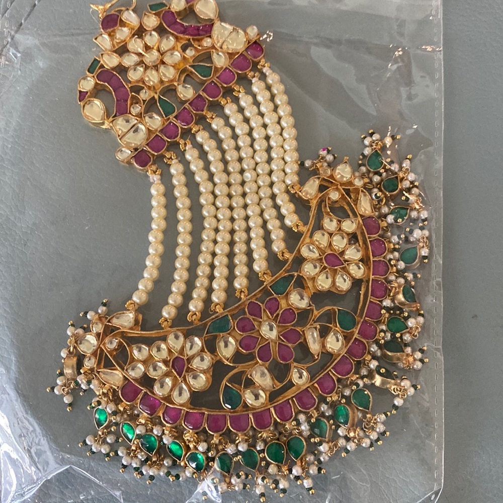 Anairaa Brand New Bridal Dulhan jhoomar Passa Temple jewelry